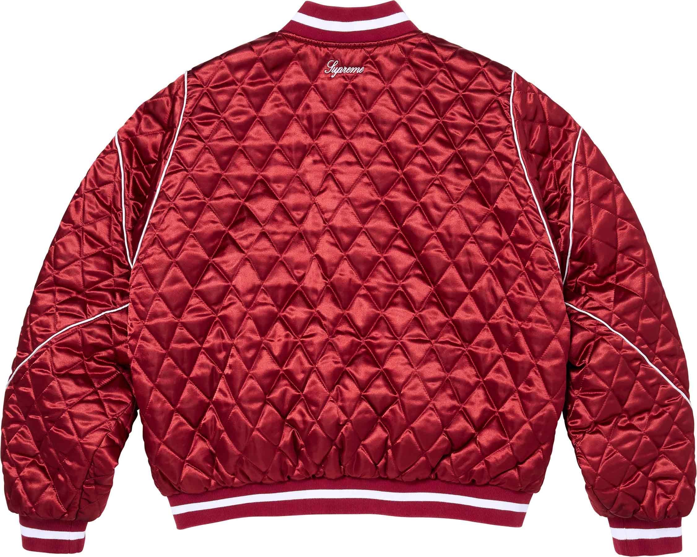 Supreme®/Champion® Quilted Satin Varsity Jacket view 5